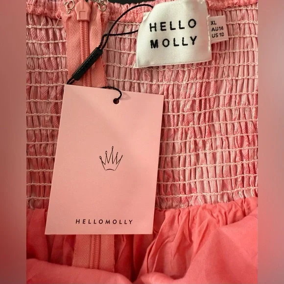 Hello Molly Silhouette of Dreams Strapless Mini Dress Pink Size XL NWT - Picture 11 of 16